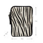 Zwart leren Telefoontasje met Zebra Print