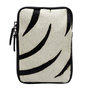Telefoontasje van Zwart Leer met Zebra Print