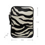 Zwart Leren Telefoontasje met Zebra Print