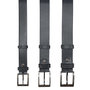 Grijze Leren Riem - 3 cm Breed Voor Dames Of Heren