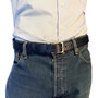 Dames Riem - Heren Riem Van Donkerblauw Leer - 3 cm Breed
