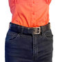 Dames Riem - Heren Riem Van Donkerblauw Leer - 3 cm Breed