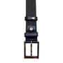 Dames Riem - Heren Riem Van Donkerblauw Leer - 3 cm Breed