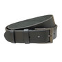 Leren riem, 3.5 cm breed in de kleur grijs