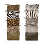 Clutch Zwart Leer met Panterprint