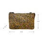 Clutch Zwart Leer met Panterprint