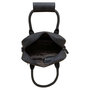 Shoulder Bag Women Leather Black with a Panther Print