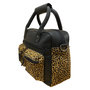Cowboy Bag Dames Leer Zwart met Panter Print