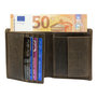 Portemonnee Heren Donkerbruin Buffelleer Billfold