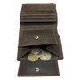 Portemonnee Heren Donkerbruin Buffelleer Billfold