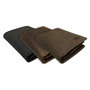 Portemonnee Heren Zwart Buffelleer Billfold