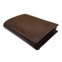Heren Portemonnee Donkerbruin Leer Billfold