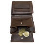 Heren Portemonnee Donkerbruin Leer Billfold