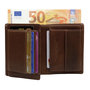 Heren Portemonnee Bruin Leer Billfold