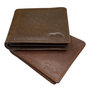 Portemonnee Heren Billfold Donkerbruin Leer