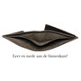 Portemonnee Heren Billfold Donkerbruin Leer
