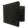 Portefeuille Heren Billfold Zwart Buffelleer