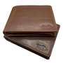 Portefeuille Heren Billfold Donkerbruin Rundleer