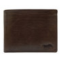 Portefeuille Heren Billfold Donkerbruin Rundleer