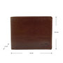 Portefeuille Heren Billfold Lichtbruin Rundleer