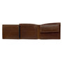 Portefeuille Heren Billfold Lichtbruin Rundleer
