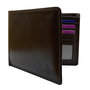 Portemonnee Heren Billfold van Donkerbruin Leer