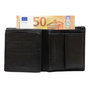 Portemonnee Heren Billfold van Zwart Leer