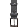 Riem Dames - Riem Heren 3 cm Grijs Leer met Print