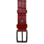 Riem Dames - Riem Heren 3 cm Rood Leer met Print