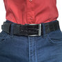 Riem Dames - Riem Heren 3.5 cm Zwart Leer met Print