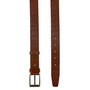 Riem Dames - Riem Heren 4 cm Lichtbruin Leer met Kroko Print
