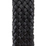 Riem Heren - 3.5 cm breed - Zwart Gevlochten Leer