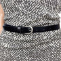 Tailleriem Dames - 2 cm Riem Dames - Zwart Leer