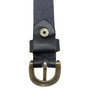 Tailleriem Dames - 2 cm Riem Dames - Donkerblauw Leer