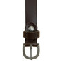 Tailleriem Dames - 2 cm Riem Dames - Donkerbruin Leer