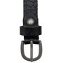 Tailleriem Dames - 2 cm Riem Croco Print - Zwart Leer