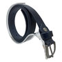 Tailleriem Dames - 2 cm Riem Croco Print - Donkerblauw Leer