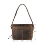Messenger Bag van Donkerbruin Buffelleer