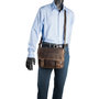 Messenger Bag van Donkerbruin Buffelleer