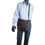 Zwarte Messenger Bag Van Trendy Buffelleer