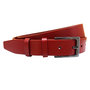 Riem Dames - Broekriem - 3 cm breed van Rood Leer