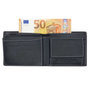 Heren Portemonnee - Billfold Model van Zwart Buffelleer