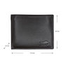 Heren Portemonnee - Billfold Model van Donkerbruin Leer