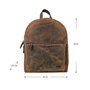 Compacte Rugzak van Cognac Buffelleer