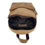 Compacte Rugzak van Taupe Rundleer