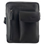 Crossbody Tasje Schoudertasje Van Soepel Zwart Leer
