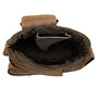 Crossbody Schoudertasje Van Taupe/Beige Leer