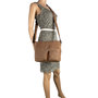 Messenger Bag - Beige - Schoudertas  - Echt Leer