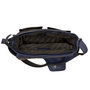 Donkerblauw Leren Messenger Bag Schoudertas