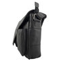 Zwarte Messenger Bag Schoudertas Van Echt Leer